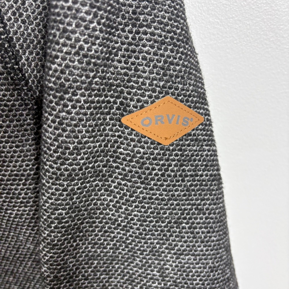 Orvis Mens XL Sherpa Lined Quarter Zip Pullover Textured Knit Grey - Picture 5 of 5